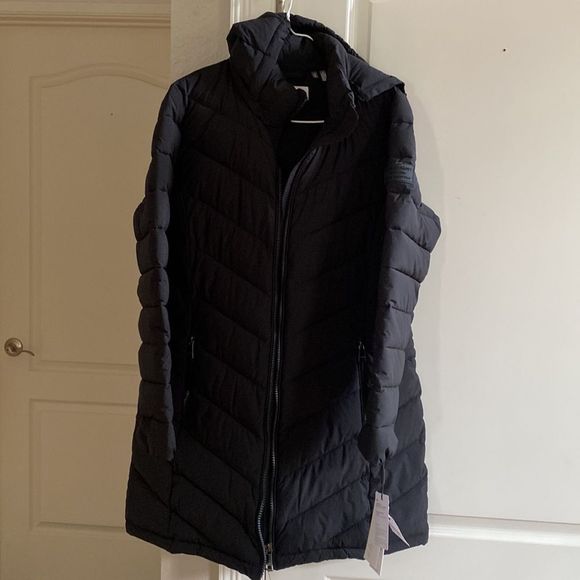 Calvin Klein Women's Chevron Quilting Casual Light Jacket L Black - Picture 4 of 7